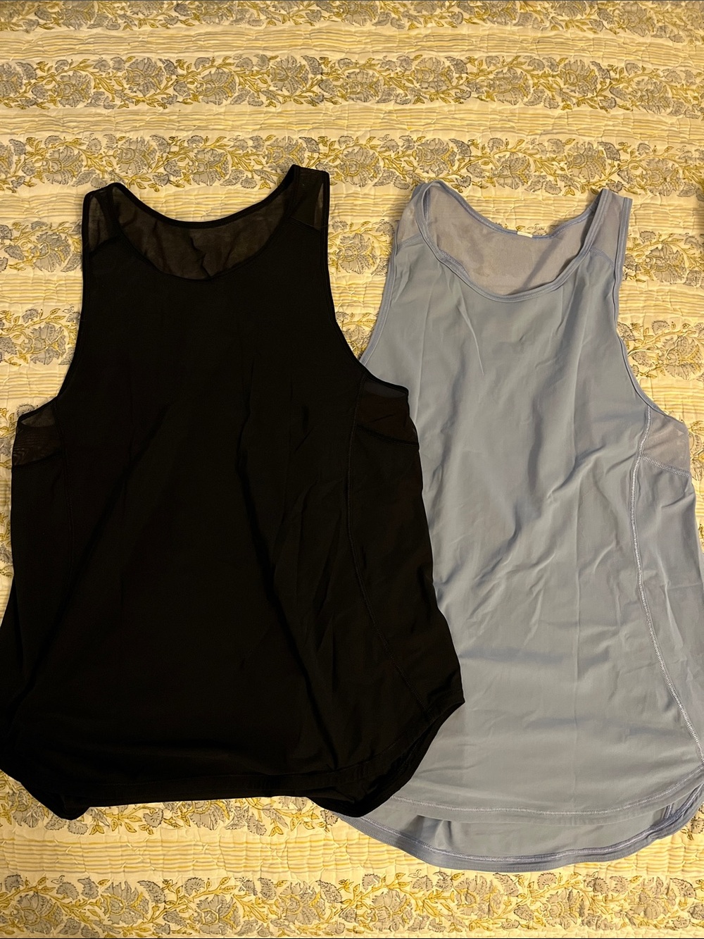 lululemon athletica Scoop-Neck Tank Tops in Black and Lavender
